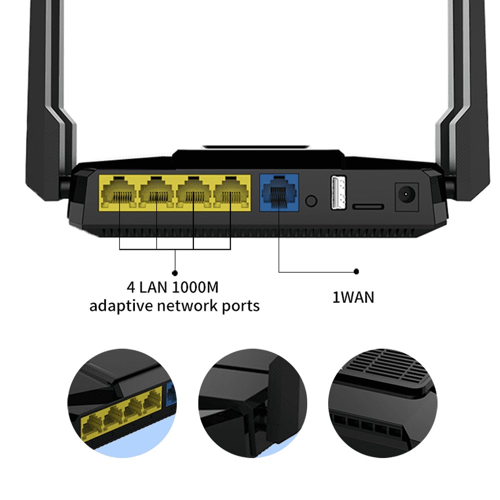 Customized English Version COMFAST 1200Mbps Mesh 5g wireless wifi router//